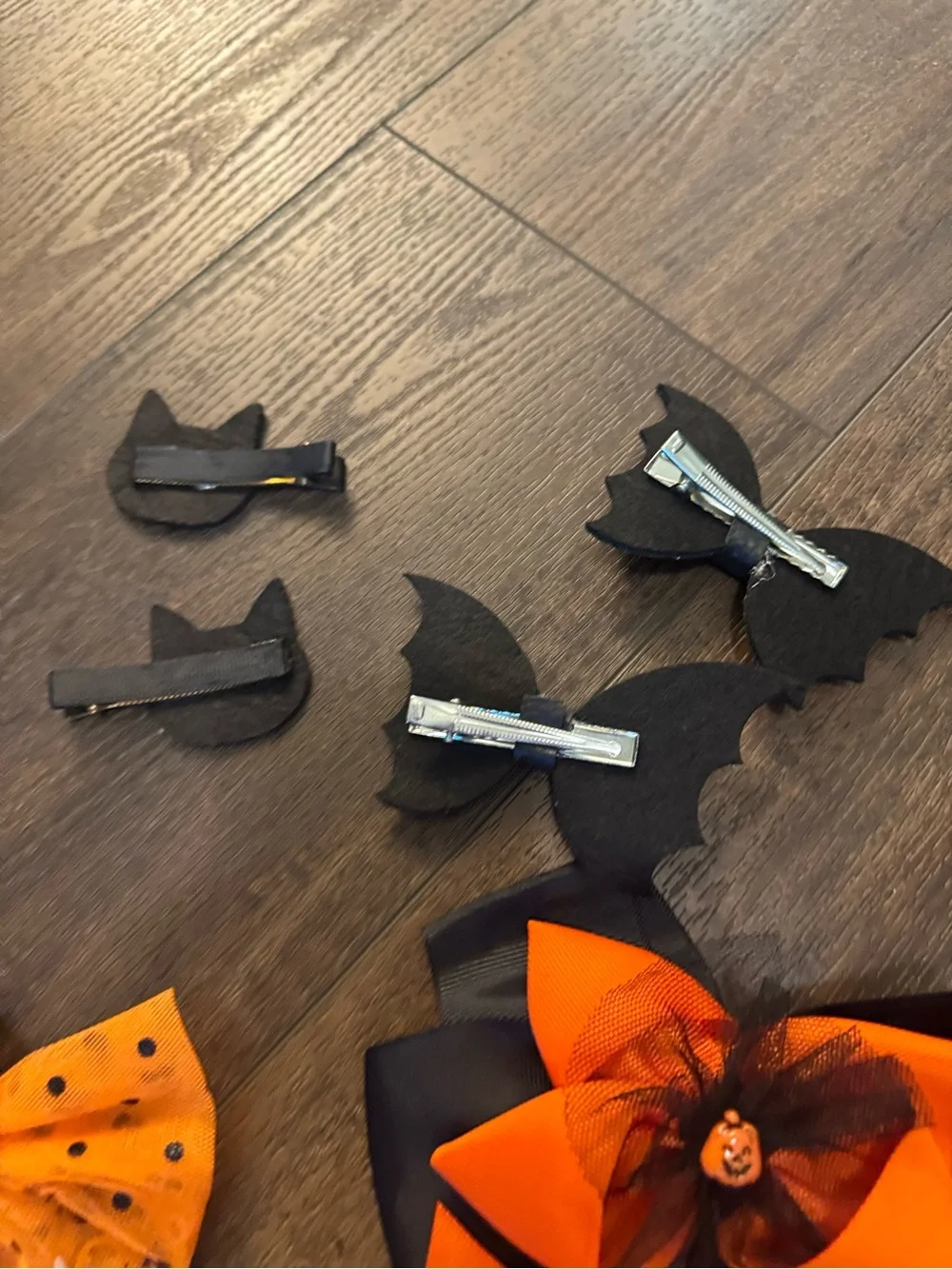 Halloween clip on hair bow bundle